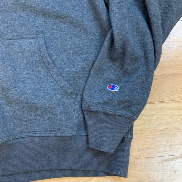 Champion Hooded Sweatshirt Dark Gray Size Large - Picture 5 of 13